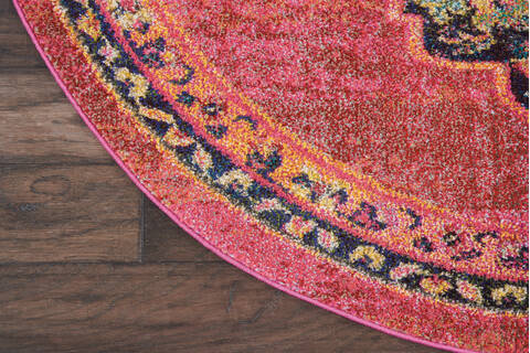Nourison Passionate Purple Round 53 X 53 Area Rug 805-114572 Image 1
