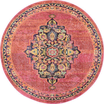 Nourison Passionate Purple Round 5'3" X 5'3" Area Rug  805-114572