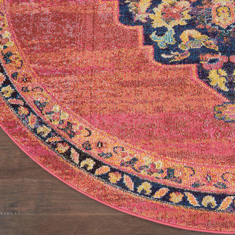 Nourison Passionate Purple Round 710 X 710 Area Rug 805-114573 Image 1