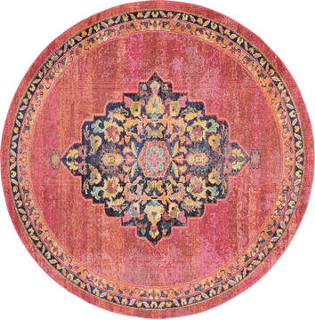 Nourison Passionate Purple Round 7'10" X 7'10" Area Rug  805-114573