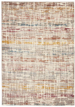 Nourison RADIANT White Rectangle 5x7 ft Polypropylene and Polyester Carpet 114583
