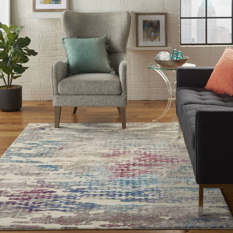 Nourison RADIANT White 53 X 73 Area Rug 805-114585 Image 1