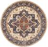 Nourison Reseda Beige Round 50 X 50 Area Rug 805-114596 Thumb 0