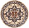 Nourison Reseda Beige Round 50 X 50 Area Rug  805-114596 Thumb 0