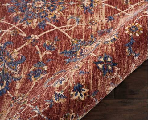 Nourison Reseda Red Round 50 X 50 Area Rug 805-114603 Image 2