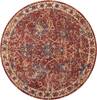 Nourison Reseda Red Round 50 X 50 Area Rug 805-114603 Thumb 0
