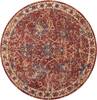 Nourison Reseda Red Round 50 X 50 Area Rug  805-114603 Thumb 0