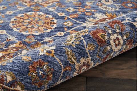 Nourison Reseda Blue Round 50 X 50 Area Rug 805-114613 Image 2