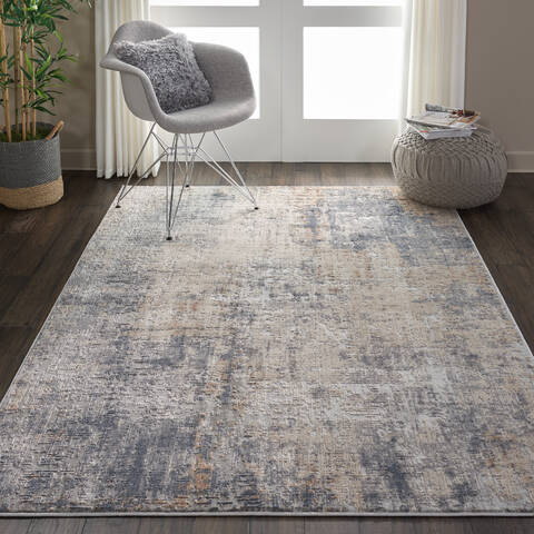 Nourison Rustic Textures Grey 53 X 73 Area Rug 805-114648 Image 3