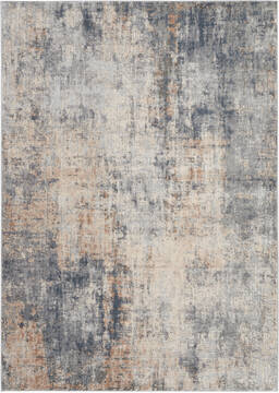 Nourison Rustic Textures Grey Rectangle 5x7 ft Polypropylene Carpet 114648