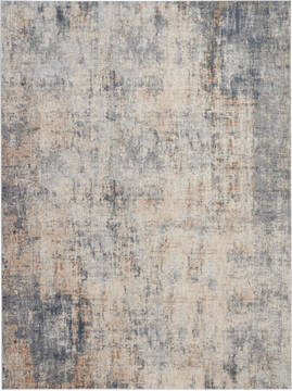 Nourison Rustic Textures Grey Rectangle 9x13 ft Polypropylene Carpet 114650