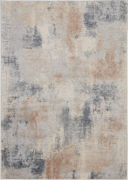 Nourison Rustic Textures Beige Rectangle 5x7 ft Polypropylene Carpet 114658
