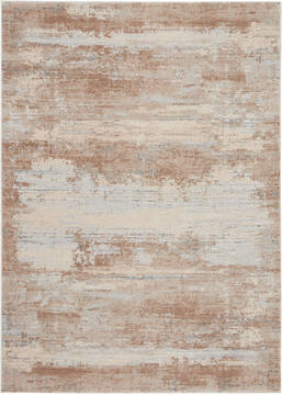 Nourison Rustic Textures Beige Rectangle 5x7 ft Polypropylene Carpet 114667