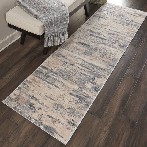Nourison Rustic Textures Beige Runner 22 X 76 Area Rug 805-114670 Image 3