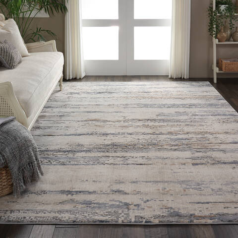 Nourison Rustic Textures Beige 93 X 129 Area Rug 805-114674 Image 3