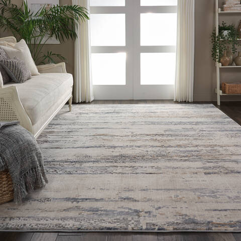 Nourison Rustic Textures Beige 93 X 129 Area Rug 805-114674 Image 4