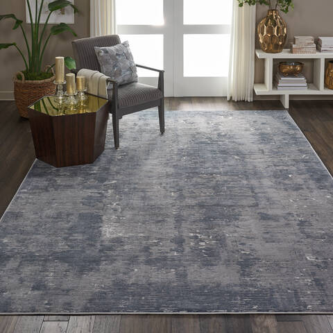 Nourison Rustic Textures Grey 93 X 129 Area Rug 805-114681 Image 3