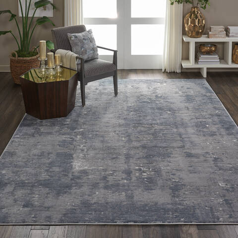 Nourison Rustic Textures Grey 710 X 106 Area Rug 805-114684 Image 3