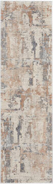 Nourison Rustic Textures Beige Runner 6 to 9 ft Polypropylene Carpet 114685
