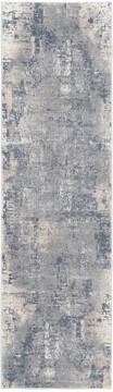 Nourison Rustic Textures Grey Runner 6 to 9 ft Polypropylene Carpet 114686
