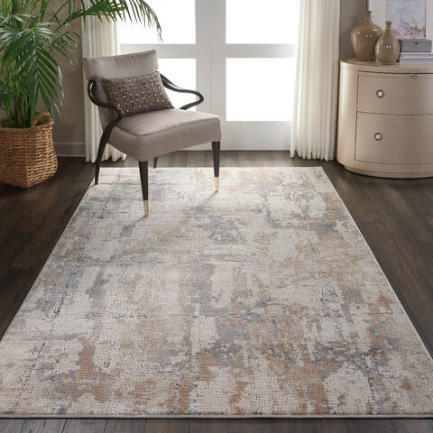 Nourison Rustic Textures Beige 53 X 73 Area Rug 805-114690 Image 3