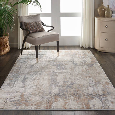 Nourison Rustic Textures Beige 53 X 73 Area Rug 805-114690 Image 4