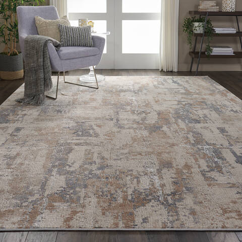 Nourison Rustic Textures Beige 710 X 106 Area Rug 805-114691 Image 4