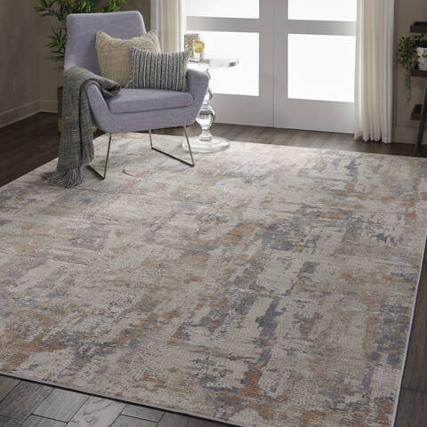 Nourison Rustic Textures Beige 710 X 106 Area Rug 805-114691 Image 6