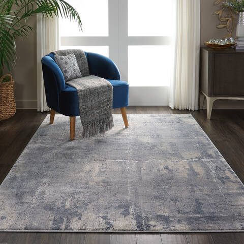 Nourison Rustic Textures Grey 53 X 73 Area Rug 805-114694 Image 4