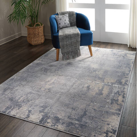 Nourison Rustic Textures Grey 53 X 73 Area Rug 805-114694 Image 5