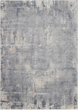 Nourison Rustic Textures Grey Rectangle 5x7 ft Polypropylene Carpet 114694