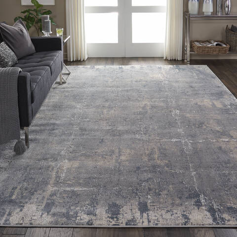 Nourison Rustic Textures Grey 710 X 106 Area Rug 805-114695 Image 3