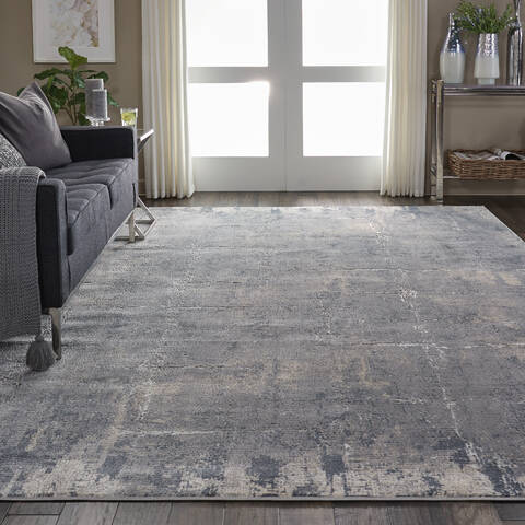 Nourison Rustic Textures Grey 710 X 106 Area Rug 805-114695 Image 4