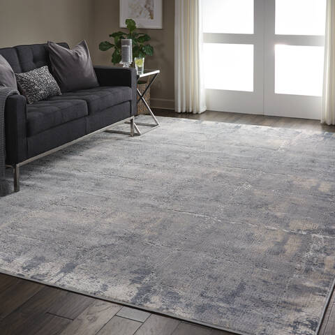 Nourison Rustic Textures Grey 710 X 106 Area Rug 805-114695 Image 6