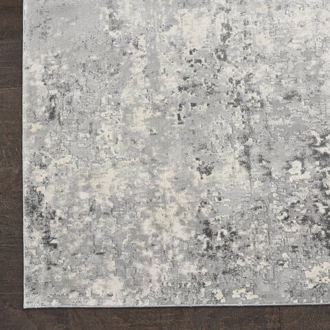 Nourison Rustic Textures Grey Runner 22 X 76 Area Rug 805-114700 Image 1