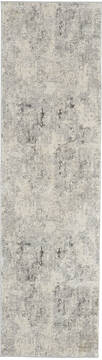 Nourison Rustic Textures Grey Runner 6 to 9 ft Polypropylene Carpet 114700