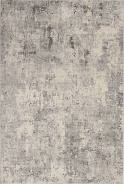 Nourison Rustic Textures Grey Rectangle 5x7 ft Polypropylene Carpet 114702