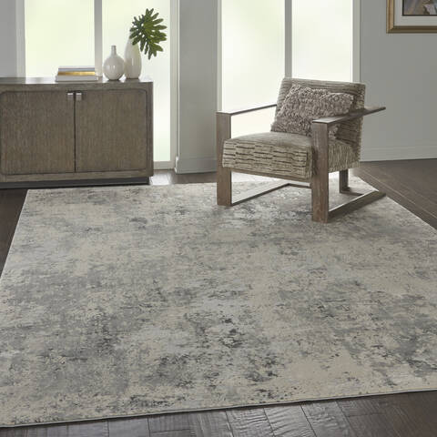 Nourison Rustic Textures Grey 93 X 129 Area Rug 805-114706 Image 5