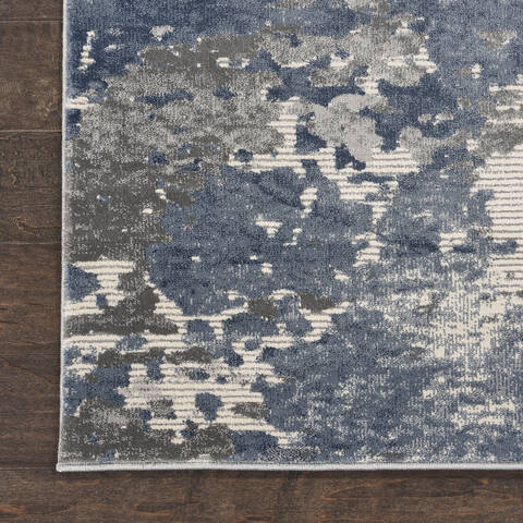 Nourison Rustic Textures Grey 710 X 106 Area Rug 805-114713 Image 1