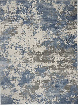 Nourison Rustic Textures Grey Rectangle 8x10 ft Polypropylene Carpet 114713