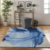 Nourison Symmetry Blue 39 X 59 Area Rug  805-114833 Thumb 3