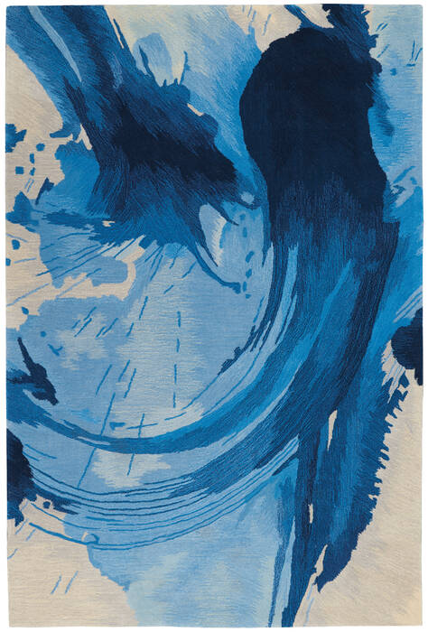 Nourison Symmetry Blue 53 X 79 Area Rug 805-114834 Image 0