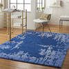 Nourison Symmetry Blue 39 X 59 Area Rug  805-114837 Thumb 5