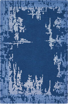 Nourison Symmetry Blue 3'9" X 5'9" Area Rug  805-114837