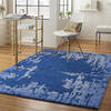 Nourison Symmetry Blue 53 X 79 Area Rug  805-114838 Thumb 5