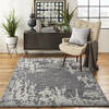 Nourison Symmetry Grey 53 X 79 Area Rug  805-114839 Thumb 3