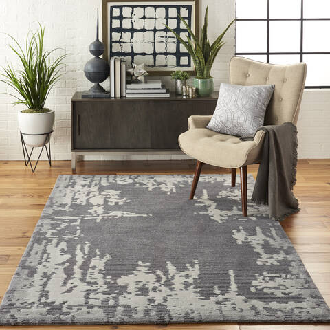 Nourison Symmetry Grey 39 X 59 Area Rug 805-114841 Image 3