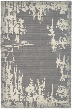 Nourison Symmetry Grey Rectangle 4x6 ft Polyester Carpet 114841