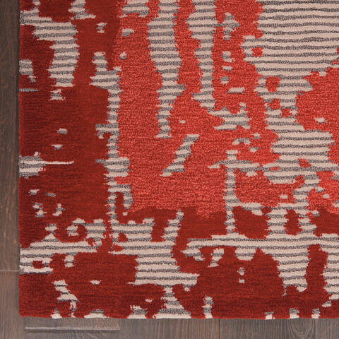 Nourison Symmetry Red 39 X 59 Area Rug 805-114842 Image 1