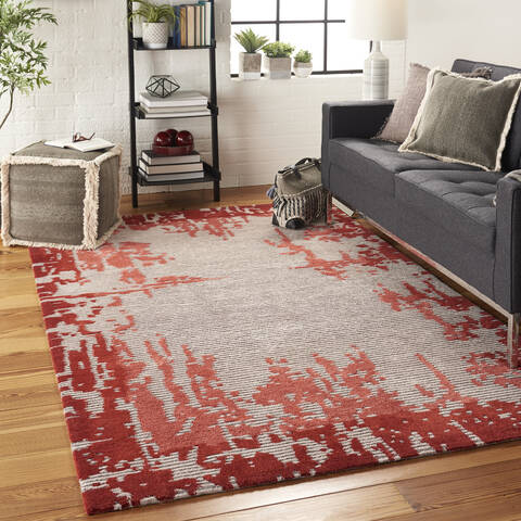 Nourison Symmetry Red 39 X 59 Area Rug 805-114842 Image 5